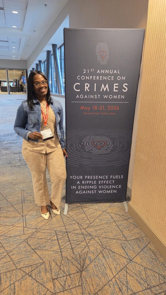 April Johnson at conference